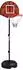 Sport Now Basketballständer höhenverstellbar mit Magnet-Dartscheibe, Stahl, 129-179cm