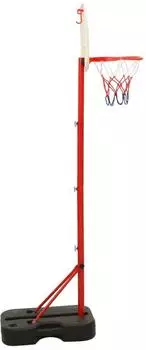vidaXL Tragbares Basketball-Spielset, h&ouml;henverstellbar 138,5-166cm, Kinder