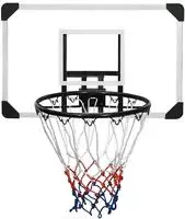 vidaXL Basketballkorb Transparent 71x45x2,5 cm Polycarbonat