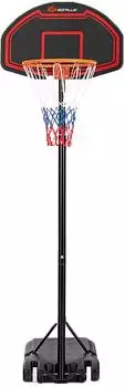 Costway Basketballständer höhenverstellbar 155-210cm, rollbar, In/Outdoor