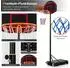 Costway Basketballständer höhenverstellbar 155-210cm, rollbar, In/Outdoor