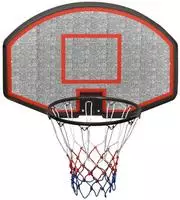 vidaXL Basketballkorb Schwarz 90x60x2 cm Polyethylen