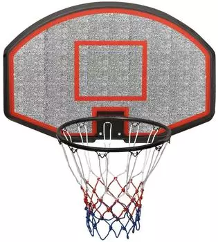 vidaXL Basketballkorb-Rückwand schwarz 90x60x2cm Polyethylen (93666)