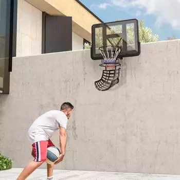 Sport Now Basketball-Rebounder 360&deg; drehbar, mit R&uuml;ckprallrampe, Indoor/Outdoor, schwarz (A61-067V00BK)