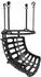Sport Now Basketball-Rebounder 360° drehbar, mit Rückprallrampe, Indoor/Outdoor, schwarz (A61-067V00BK)