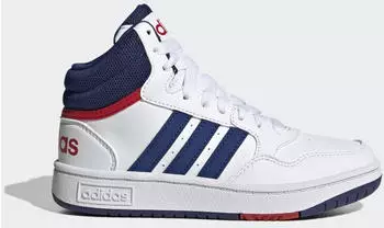 Adidas Hoops Mid Kids cloud white/victory blue/better scarlet