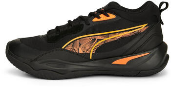 Puma Playmaker PRO Laser Basketballschuh schwarz ultra orange