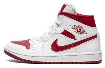 Nike Jordan 1 Mid Damen wei&szlig; granatapfel-wei&szlig;
