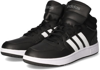 Adidas Hoops 3.0 Mid Classic Vintage Schuh Core Black/Cloud White/Grey Six