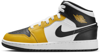 Nike Air Jordan 1 MID GS schwarz gelb weiß