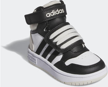 Adidas Hoops Mid 3 0 Infant Trainers weiß schwarz