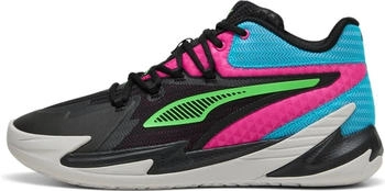 Puma Unisex-Kinder-Basketballschuhe schwarz pink
