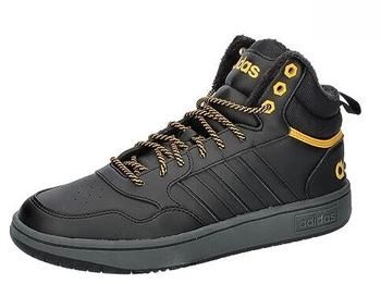 Adidas Hoops 3 0 Mid core black preloved yellow