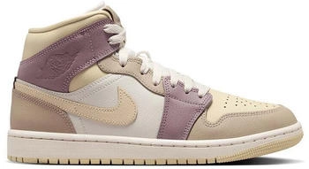 Jordan Air 1 Mid Damen Light Orewood Brown Khaki Taupe Grey Team Gold