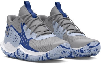 Under Armour Jet '23 Basketballschuhe Kinder 104 mod gray nimbus blue tech blue