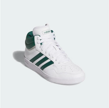 Adidas Hoops Mid 4 0 Kinder Schuh cloud wei&szlig; collegiate gr&uuml;n grau zwei