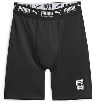 Puma Hoops Team kurze Funktionshose schwarz