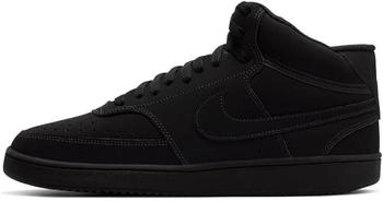 Nike Court Vision Mid Leder-Sneaker 001 schwarz