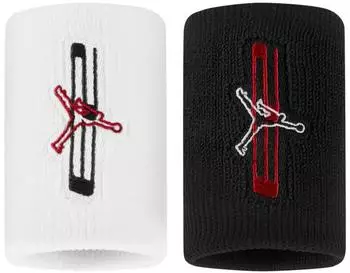 Nike Jordan Jumpman Wristbands 2-Pack (PP228) black/white/gym red