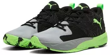 Puma Court PRO 3 Basketball Shoe black/green glare/cool mid gray