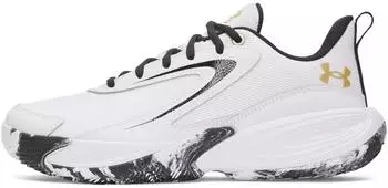 Under Armour UA Lockdown 8 Basketball Shoe wei&szlig;/schwarz/metallic gold