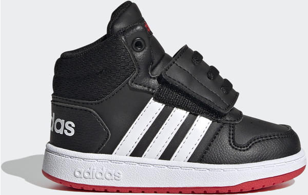 Adidas Hoops 2.0 Mid Core Black/Cloud White/Vivid Red Kids