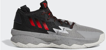 Adidas Dame 8 grey three/red/core black