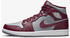 cherrywood red/cement grey/white