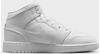 Nike Air Jordan 1 Mid Kids (554725) white/white/white