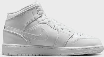 Nike Air Jordan 1 Mid Kids (554725) white/white/white