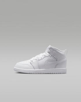 Nike Air Jordan 1 Mid PS Kids (640734) white/white/white