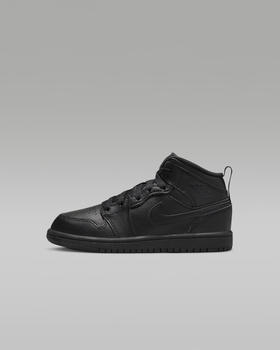 Nike Air Jordan 1 Mid PS Kids (640734) black/black/black