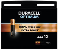 Duracell 149453, Duracell Optimum Micro (AAA)-Batterie Alkali-Mangan 1.5V 12St.