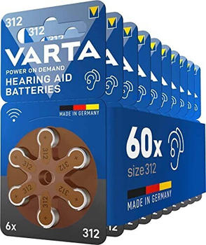 VARTA Typ 312 braun 1,5V (60 Stück)