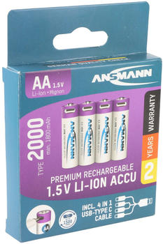 Ansmann Mignon AA 1,5V 1800mAh (4 Stk.)