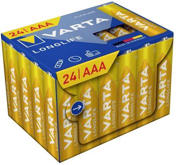 VARTA Longlife AAA Cube Pack24 Micro (AAA)-Batterie Alkali-Mangan 1.5 V 24 St.
