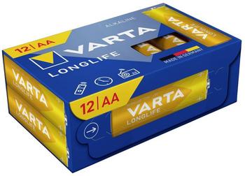 VARTA Longlife AA Cube Pack12 Mignon (AA)-Batterie Alkali-Mangan 1.5 V 12 St.