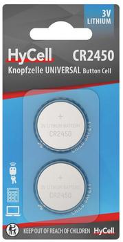 HyCell Knopfzelle CR 2450 3 V 1 St. Lithium 2er Blister Lithium Knopfzellen CR2450