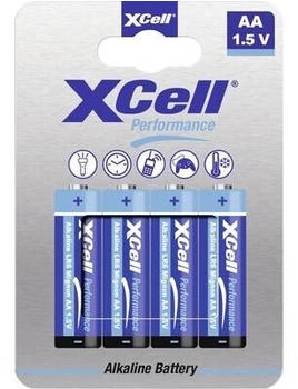 XCell LR06 Alkaline AA Batterie Mignon Alkali-Mangan 1.5 V Batterien 4 St. Bli