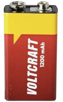 Voltcraft VC-9V-Li-1200mAh 9 V Block-Batterie Lithium 1200 mAh 9 V 1 St.