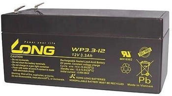 Long Bleiakku 12 V 3.3 Ah Blei-Vlies (AGM) 134 x 65.5 x 67 mm Flachstecker 4.8 mm