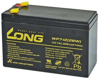 Long Bleiakku 12 V 7 Ah Blei-Vlies (AGM) 151 x 102 x 65 mm Flachstecker 6.35 mm