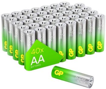 G & P Naturarznei Super Mignon (AA)-Batterie Alkali-Mangan 1.5 V 40 St.