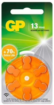 G & P Naturarznei Hörgerätebatterie ZA 13 1.4 V 6 St. Zink-Luft PR48