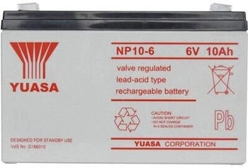 Yuasa Bleiakku 6 V 10 Ah Blei-Vlies (AGM)
