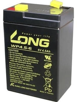 Long Bleiakku 6 V 4.5 Ah Blei-Vlies (AGM) 70 x 106 x 47 mm Flachstecker 4.8 mm