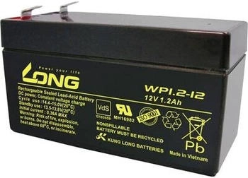 Long Bleiakku 12 V 1.2 Ah Blei-Vlies (AGM) 97 x 59 x 43 mm Flachstecker 4.8 mm