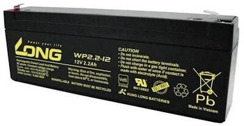 Long Bleiakku 12 V 2.2 Ah Blei-Vlies (AGM) 178 x 66 x 34 mm Flachstecker 4.8 mm