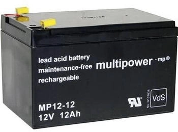 Multipower MP12-12 Bleiakku 12 V 12 Ah Blei-Vlies (AGM)
