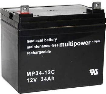 Multipower MPC34-12 Bleiakku 12 V 34 Ah Blei-Vlies (AGM)